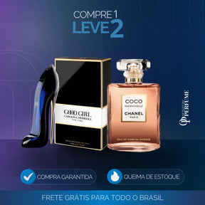 Good Girl Eau de Parfum (100ml) + Coco Chanel Mademoiselle (100ml) [QUEIMA DE ESTOQUE]